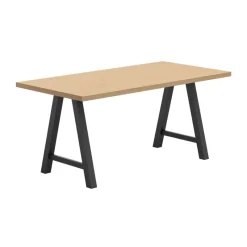 Perfecta Alegro Table snack rectangulaire en stratifié avec pieds en forme de tréteau* Table De Cuisine|Table De Salle à Manger