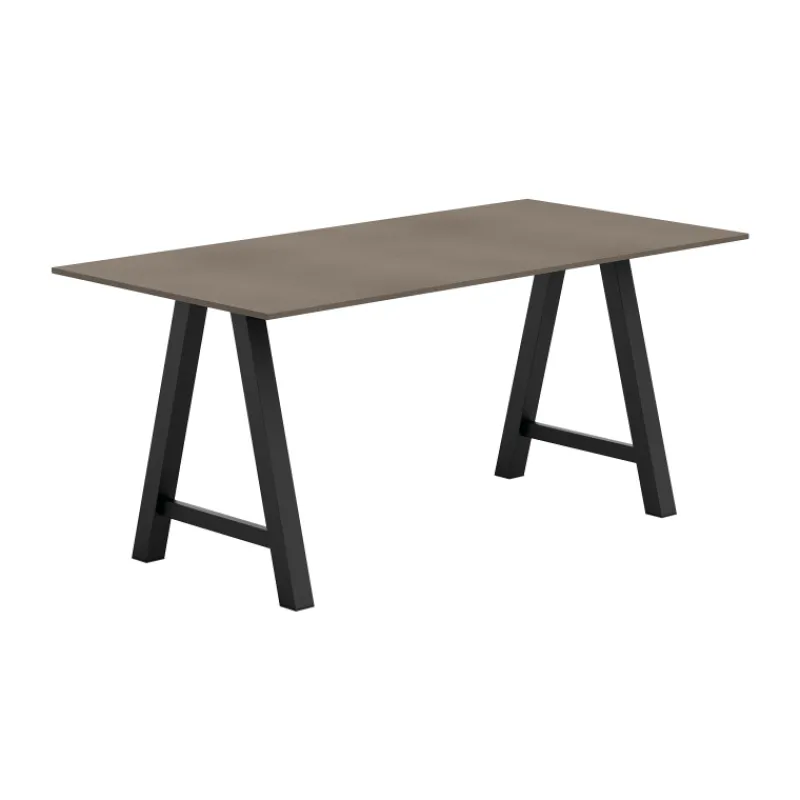 Perfecta Alegro Table snack rectangulaire en stratifié avec pieds en forme de tréteau* Table De Cuisine|Table De Salle à Manger