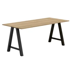 Perfecta Alegro Table snack rectangulaire en stratifié avec pieds en forme de tréteau* Table De Cuisine|Table De Salle à Manger