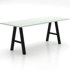 Perfecta Alegro XL Grande table snack rectangulaire avec pieds en forme de tréteau* Table De Salle à Manger
