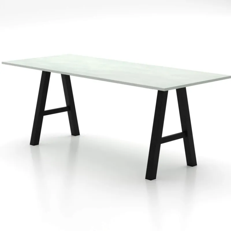 Perfecta Alegro XL Grande table snack rectangulaire avec pieds en forme de tréteau* Table De Salle à Manger