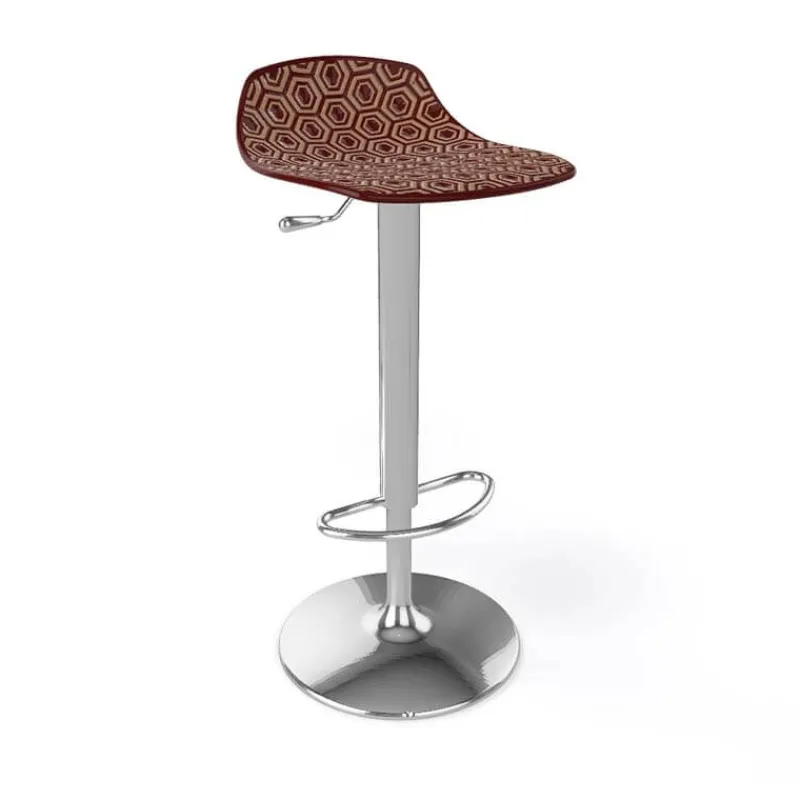 Alhambra 97A / 97AV Tabouret italien sans dossier réglable en hauteur avec assise à motifs* Tabouret Snack (assise +/- 65 Cm)|Tabouret De Bar (assise +/- 80 Cm)