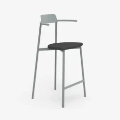 Carrier Alice ® Tabouret snack moderne en acier fabriqué en France* Tabouret Snack (assise +/- 65 Cm)|Tabouret De Bar (assise +/- 80 Cm)