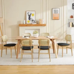 AliciaTable design rectangulaire en bois* Table De Cuisine|Table De Salle à Manger