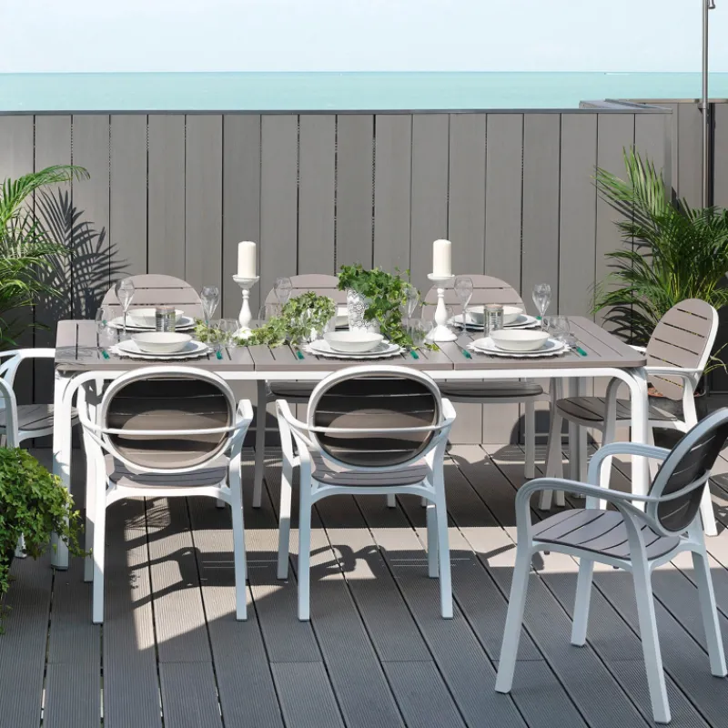 Alloro Table de jardin extensible en polypropylène et aluminium* Table De Jardin
