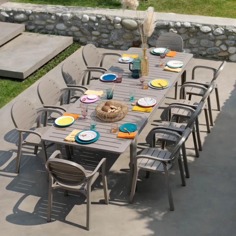 Alloro Table de jardin extensible en polypropylène et aluminium* Table De Jardin