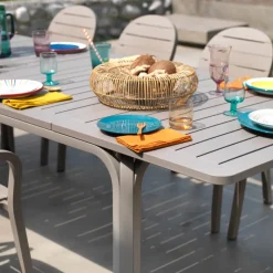 Alloro Table de jardin extensible en polypropylène et aluminium* Table De Jardin