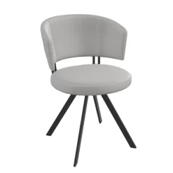 Perfecta Allure Chaise design confortable pivotante en simili avec pieds en métal* Chaise De Cuisine|Chaise De Salle à Manger