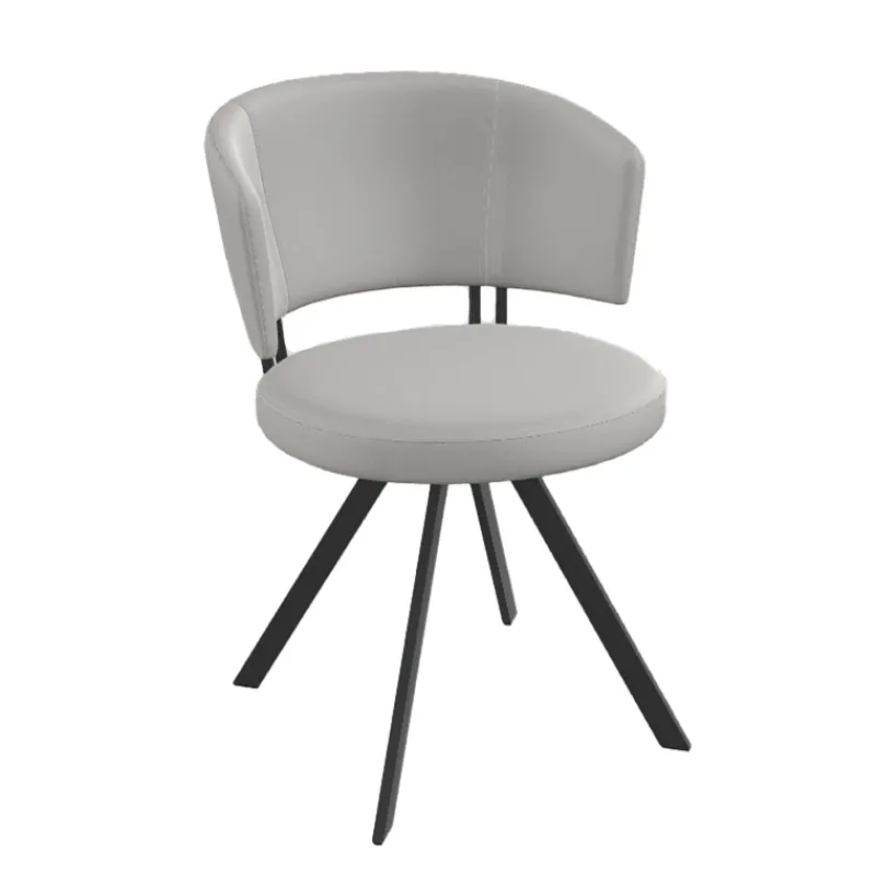 Perfecta Allure Chaise design confortable pivotante en simili avec pieds en métal* Chaise De Cuisine|Chaise De Salle à Manger