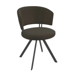 Perfecta Allure Chaise design confortable pivotante en simili avec pieds en métal* Chaise De Cuisine|Chaise De Salle à Manger