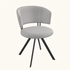 Perfecta Allure Chaise design confortable pivotante en simili avec pieds en métal* Chaise De Cuisine|Chaise De Salle à Manger