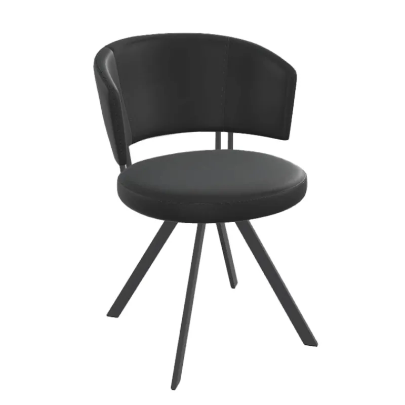 Perfecta Allure Chaise design confortable pivotante en simili avec pieds en métal* Chaise De Cuisine|Chaise De Salle à Manger