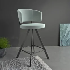 Perfecta Allure Tabouret snack design pivotant en tissu* Tabouret Snack (assise +/- 65 Cm)|Tabouret De Bar (assise +/- 80 Cm)