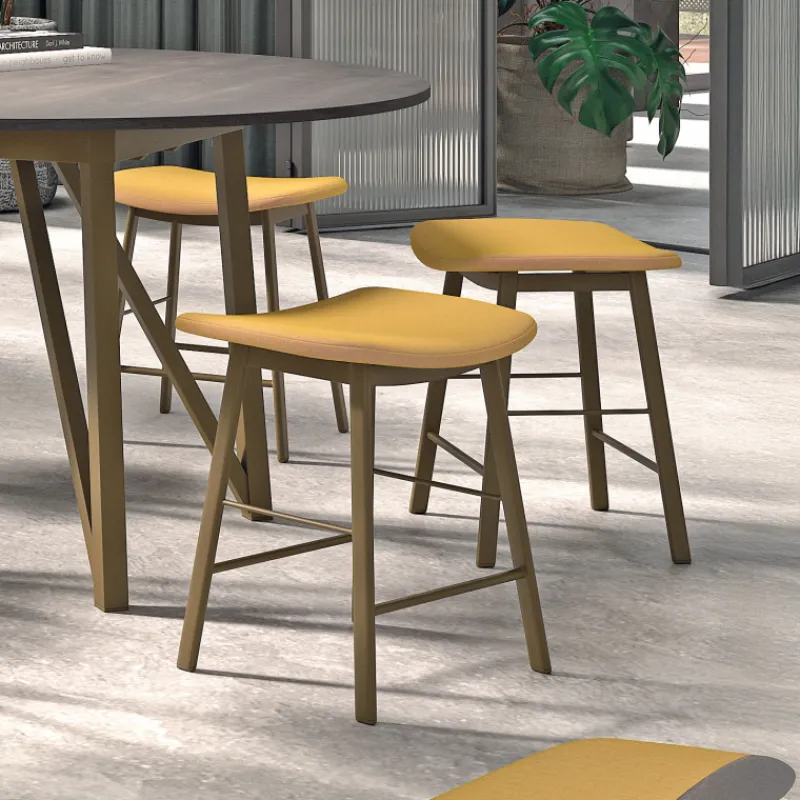 Perfecta Ami Tabouret bas en simili sans dossier pour petit espace* Tabouret Bas (assise +/- 45 Cm)