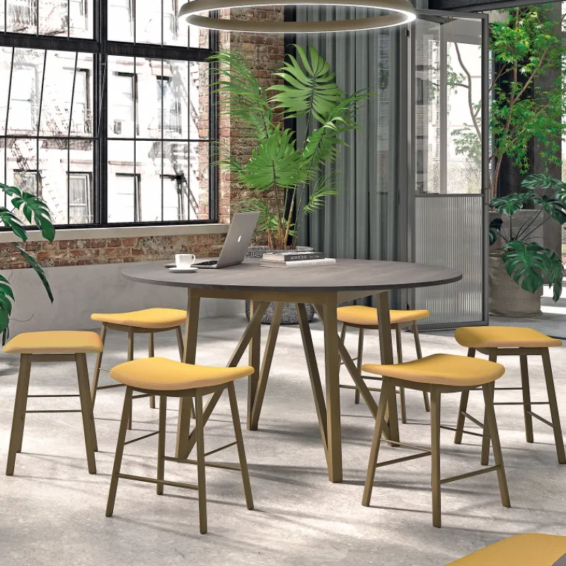 Perfecta Ami Tabouret bas en simili sans dossier pour petit espace* Tabouret Bas (assise +/- 45 Cm)