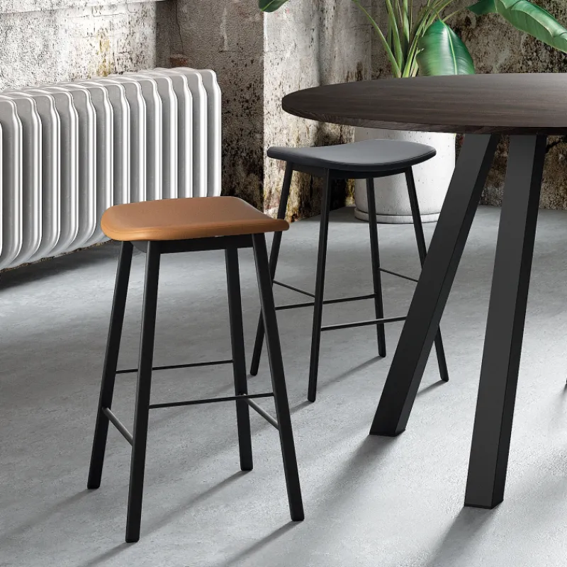 Perfecta Ami Tabouret snack en tissu sans dossier fabriqué en Belgique* Tabouret Snack (assise +/- 65 Cm)|Tabouret De Bar (assise +/- 80 Cm)