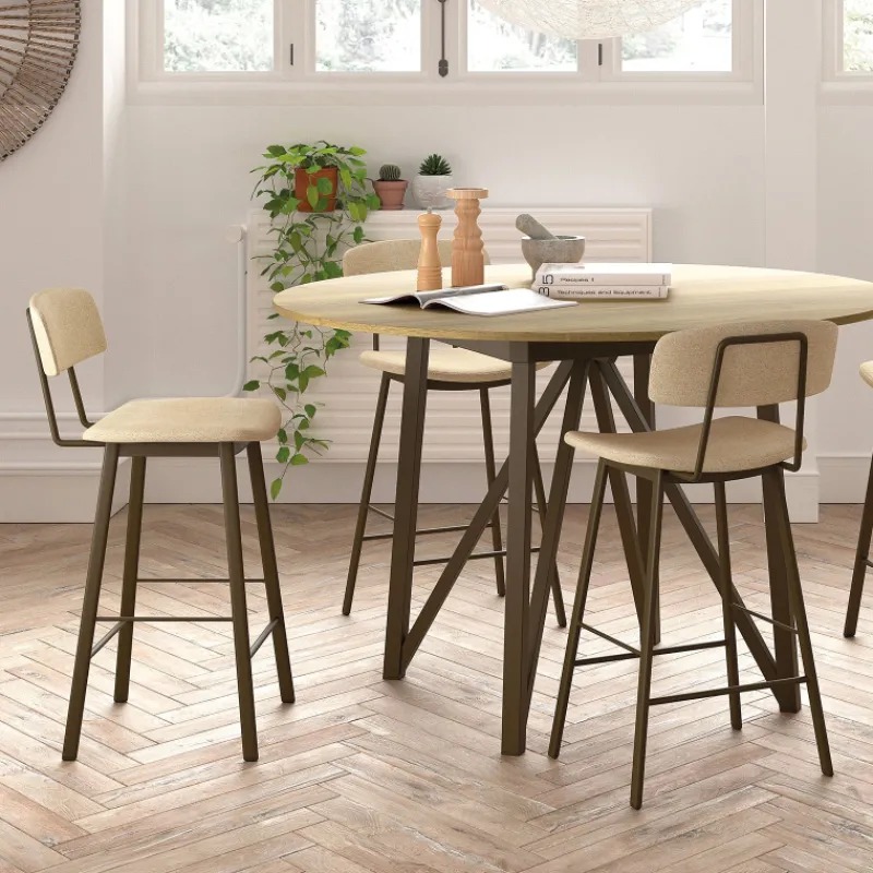 Perfecta Amica Tabouret snack moderne en simili* Tabouret Snack (assise +/- 65 Cm)|Tabouret De Bar (assise +/- 80 Cm)