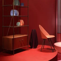 Airnova Amika Chaise italienne vintage en croûte de cuir* Chaise De Salle à Manger|Chaise Salon