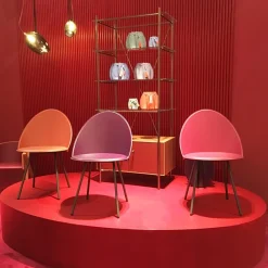 Airnova Amika Chaise italienne vintage en croûte de cuir* Chaise De Salle à Manger|Chaise Salon