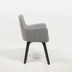 Sessio Anders Fauteuil cocooning en tissu et pieds bois* Chaise De Salle à Manger|Chaise Salon