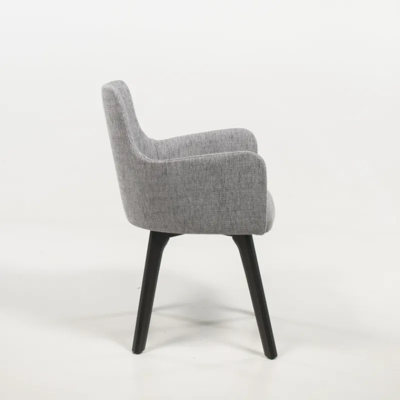 Sessio Anders Fauteuil cocooning en tissu et pieds bois* Chaise De Salle à Manger|Chaise Salon