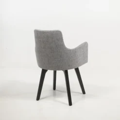 Sessio Anders Fauteuil cocooning en tissu et pieds bois* Chaise De Salle à Manger|Chaise Salon