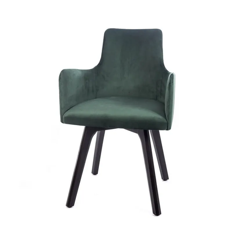 Sessio Anders Fauteuil cocooning en tissu et pieds bois* Chaise De Salle à Manger|Chaise Salon