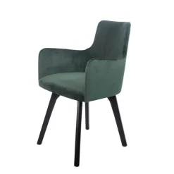 Sessio Anders Fauteuil cocooning en tissu et pieds bois* Chaise De Salle à Manger|Chaise Salon