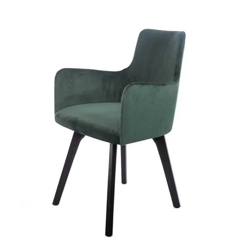 Sessio Anders Fauteuil cocooning en tissu et pieds bois* Chaise De Salle à Manger|Chaise Salon
