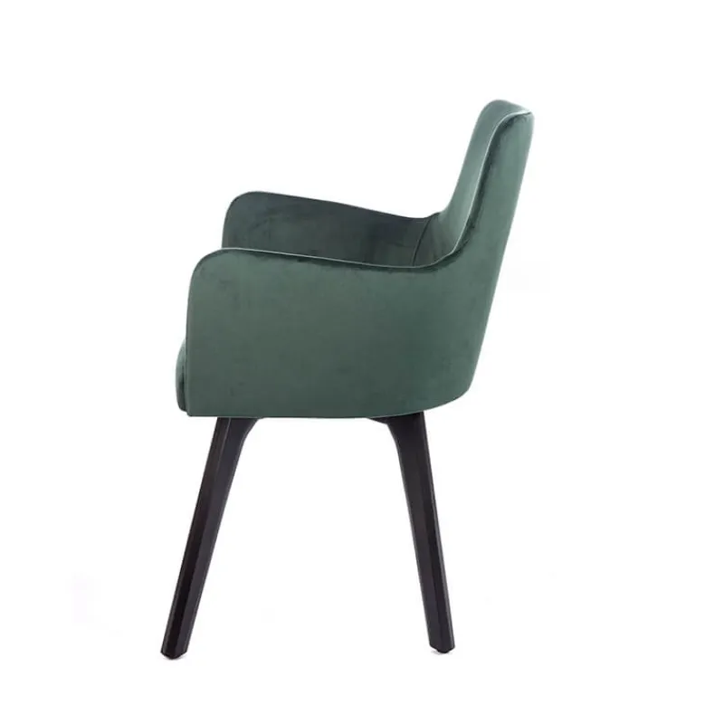 Sessio Anders Fauteuil cocooning en tissu et pieds bois* Chaise De Salle à Manger|Chaise Salon