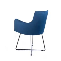 Sessio Anders Fauteuil de salle à manger en tissu et pieds métal* Chaise De Salle à Manger|Chaise Salon