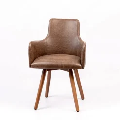 Sessio Anders Fauteuil rembourré avec pieds bois* Chaise De Cuisine|Chaise De Salle à Manger
