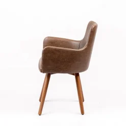 Sessio Anders Fauteuil rembourré avec pieds bois* Chaise De Cuisine|Chaise De Salle à Manger