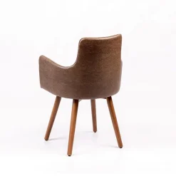 Sessio Anders Fauteuil rembourré avec pieds bois* Chaise De Cuisine|Chaise De Salle à Manger