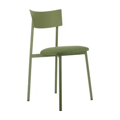 Carrier Anémone ® Chaise française avec assise en tissu rembourrée et dossier métal* Chaise De Salle à Manger