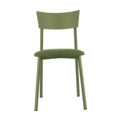 Carrier Anémone ® Chaise française avec assise en tissu rembourrée et dossier métal* Chaise De Salle à Manger