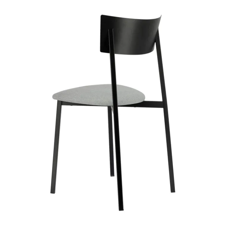 Carrier Anémone ® Chaise française avec assise en tissu rembourrée et dossier métal* Chaise De Salle à Manger