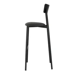 Carrier Anémone ® Tabouret de bar français avec assise en tissu rembourrée et dossier métal* Tabouret De Bar (assise +/- 80 Cm)