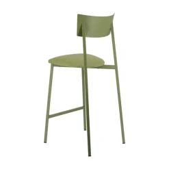 Carrier Anémone ® Tabouret snack français avec assise en tissu rembourrée et dossier métal* Tabouret Snack (assise +/- 65 Cm)|Tabouret De Bar (assise +/- 80 Cm)