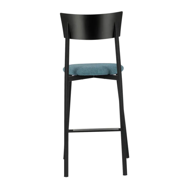 Carrier Anémone ® Tabouret snack français avec assise en tissu rembourrée et dossier métal* Tabouret Snack (assise +/- 65 Cm)|Tabouret De Bar (assise +/- 80 Cm)