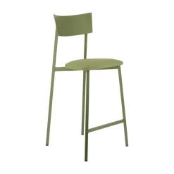 Carrier Anémone ® Tabouret snack français avec assise en tissu rembourrée et dossier métal* Tabouret Snack (assise +/- 65 Cm)|Tabouret De Bar (assise +/- 80 Cm)