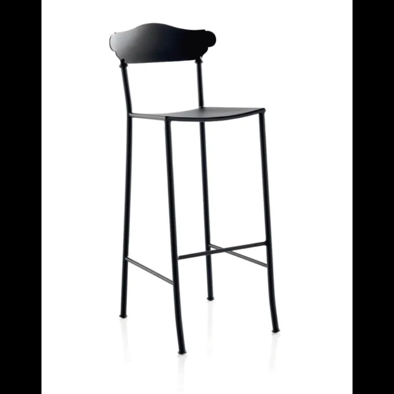 Jayso Apolo Tabouret en métal style provençal* Tabouret Snack (assise +/- 65 Cm)|Tabouret De Bar (assise +/- 80 Cm)