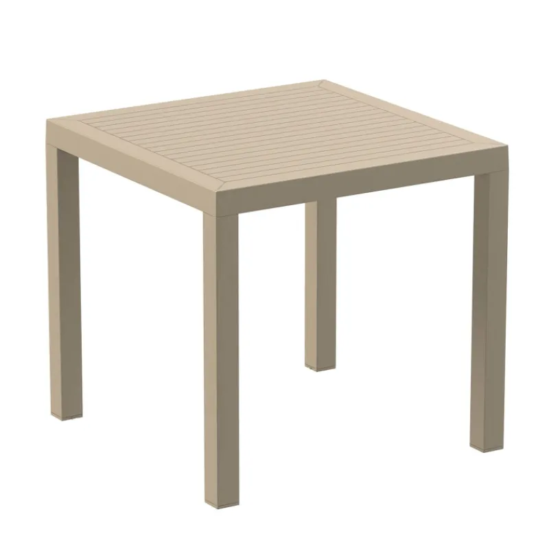 Ares Table de terrasse carrée en résine* Table De Jardin
