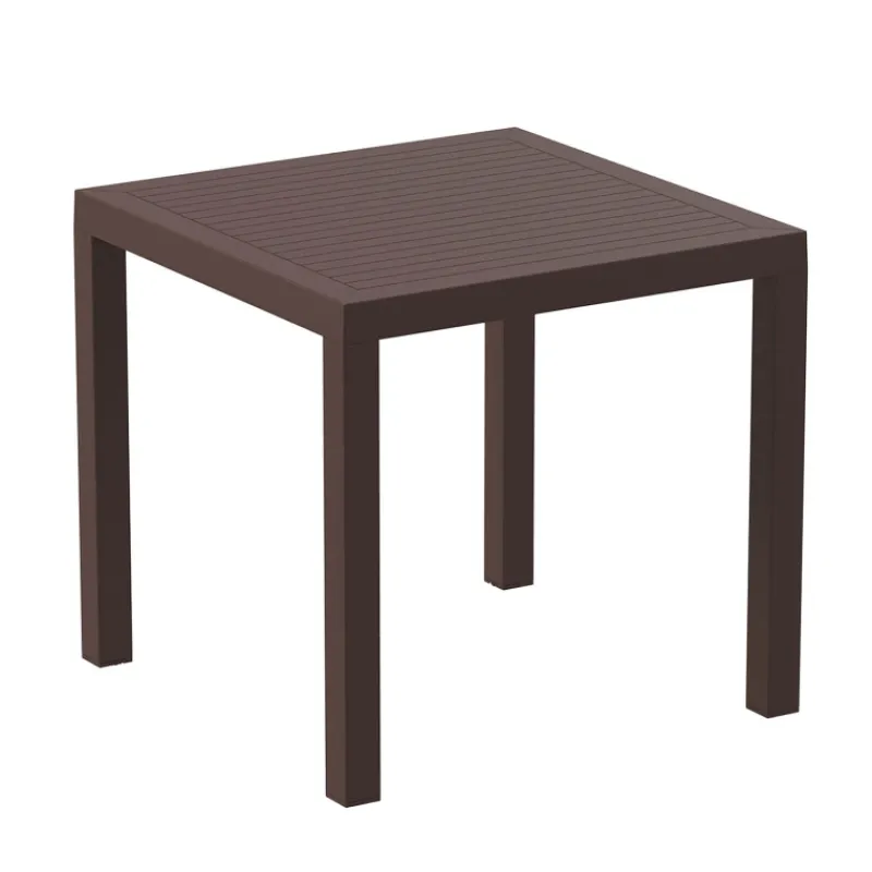 Ares Table de terrasse carrée en résine* Table De Jardin
