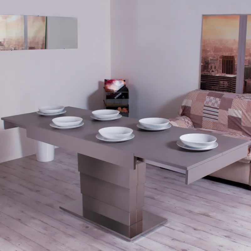 Altacom Ares Wing Table modulable extensible réglable en hauteur en bois et métal* Table De Salon|Table Pour Petit Espace