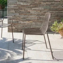 Altacom Ariel Chaise de jardin design empilable en métal* Chaise De Jardin