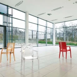 Arthur Fauteuil moderne en polycarbonate* Chaise De Cuisine|Chaise De Salle à Manger