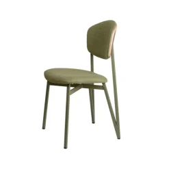 Carrier Artémis ® Chaise design française assise et dossier en tissu avec dos bois et pieds en métal* Chaise De Salle à Manger|Chaise Salon