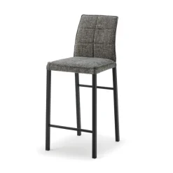 Europea Atlanta Tabouret snack italien en tissu avec pieds en métal* Tabouret Snack (assise +/- 65 Cm)|Tabouret De Bar (assise +/- 80 Cm)