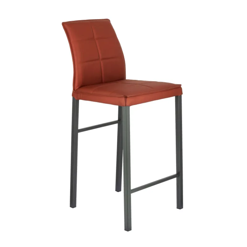 Europea Atlanta Tabouret snack italien en synthétique avec pieds en métal* Tabouret Snack (assise +/- 65 Cm)|Tabouret De Bar (assise +/- 80 Cm)
